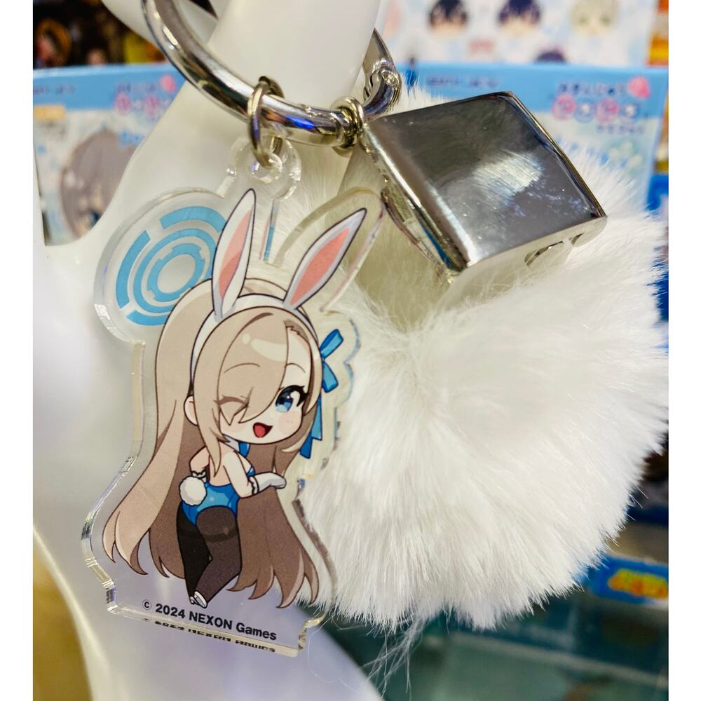 Blue Archive Asuna's Rabbit Tale Grenade Keychain - Picture 2 of 3